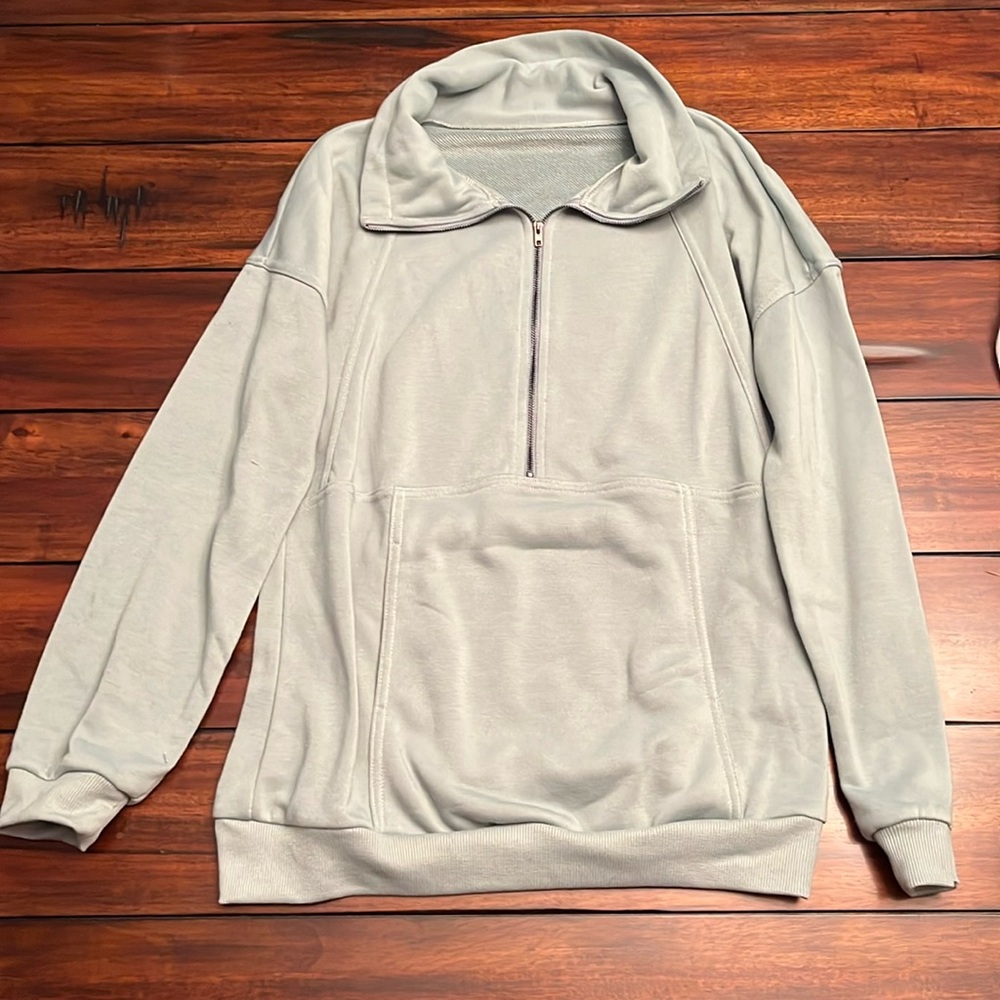shein quarter zip size small